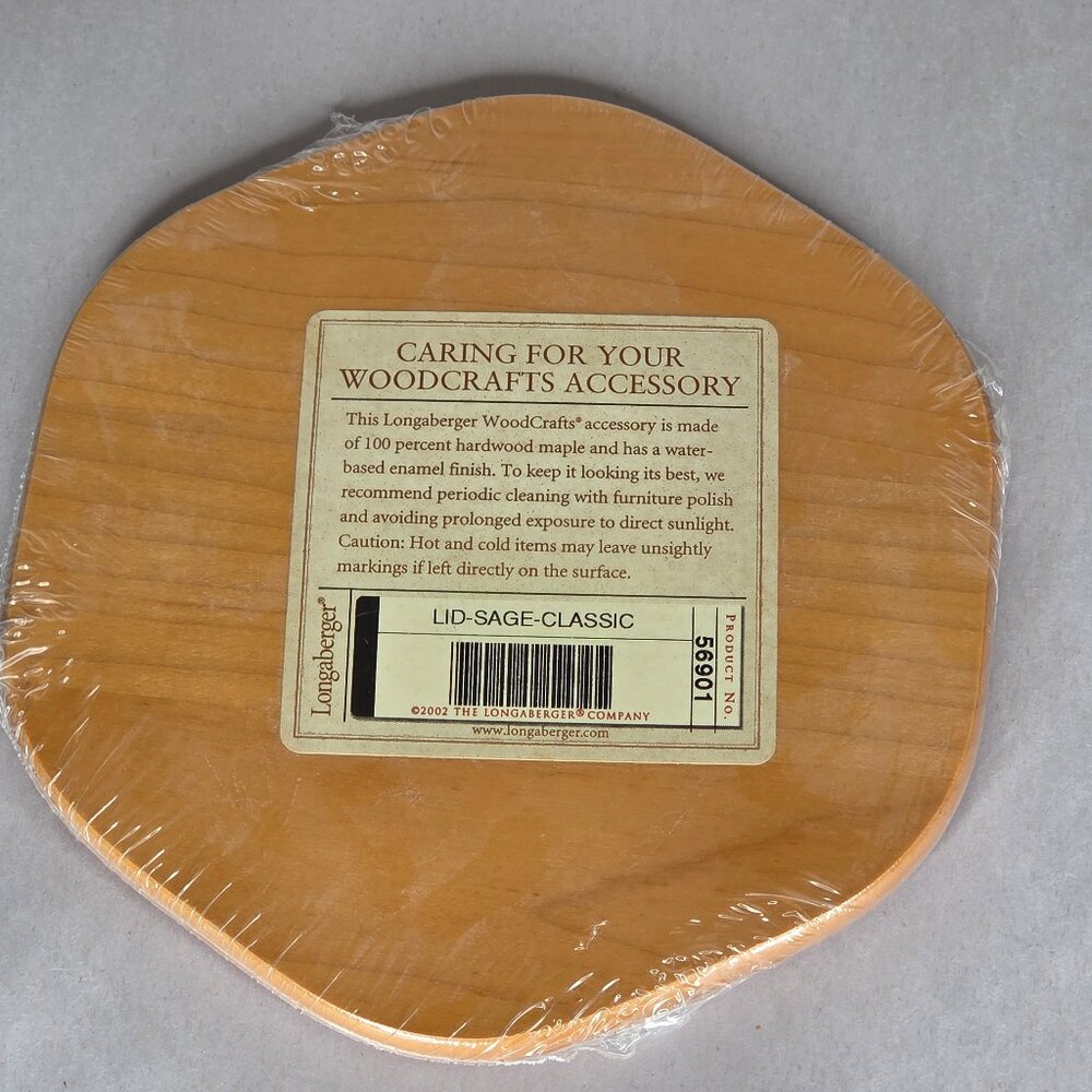 NEW Longaberger Sage Classic Basket Lid Only 56901